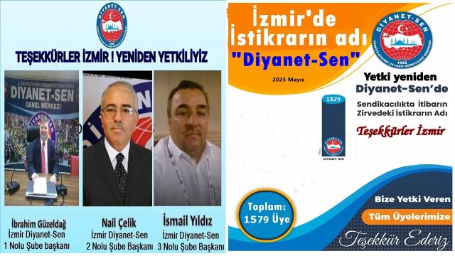 YETKİNİN ADI; DİYANET-SEN